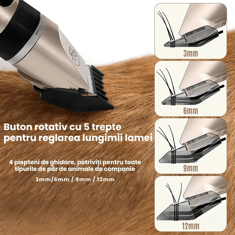 Aparat de Tuns pentru Animale de Companie, Set Complet de Ingrijire