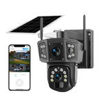 Camera Supraveghere Solara Dubla INNOVA 4G , 6MP , Full HD, PTZ 360°, baterie 12000mAh, vedere nocturna, audio bidirectional, Aplicatie in Romana