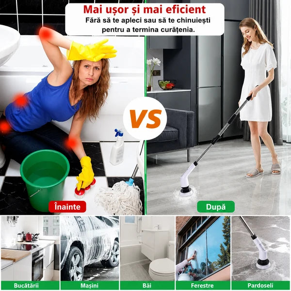 Perie Electrică de Curătare 9 în 1