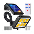 Lampă Solară LED cu Senzor de Mișcare, Panou Solar Separat, Telecomandă, Cablu 5 m, Rezistentă IP65