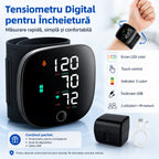 Tensiometru Digital de Încheietură cu Ecran LED, Măsurare Tensiune și Puls, Manșeta Reglabila, Incarcare usb