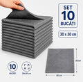 Set 10 Lavete Magice, Curatare Fara Scame si Zgarieturi, Material Microfibra, 30x30 cm
