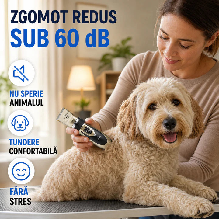 Aparat de Tuns pentru Animale de Companie, Set Complet de Ingrijire