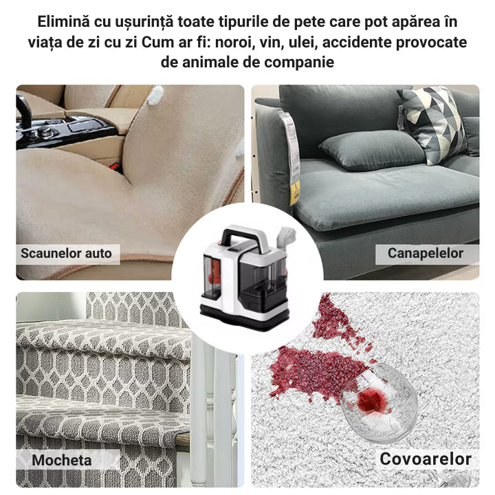 Aspirator Injectie-Extractie pentru Canapele, Covoare si Tapiterie Auto