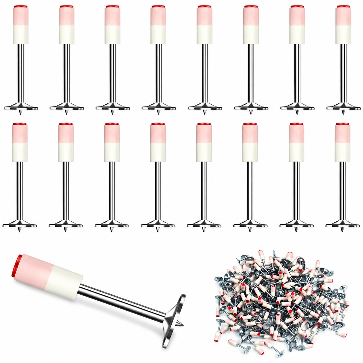 Set Cuie Tip Ciuperca Pentru Pistol, Cu Autopropulsare, 100 Bucati, 7.2 mm