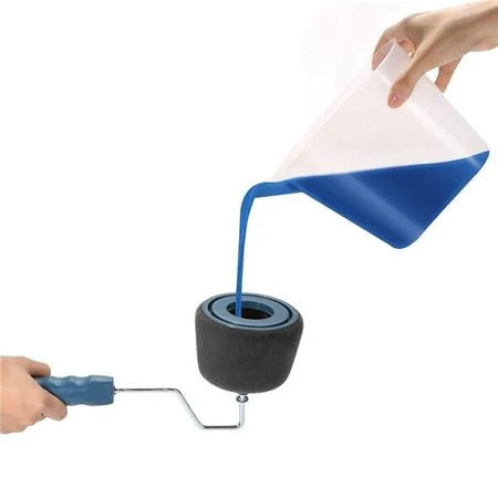 Set Trafalet cu Rezervor pentru Vopsit Paint Roller, Rolă Mare + Rolă Mică pentru Colțuri, Tavă și Accesorii