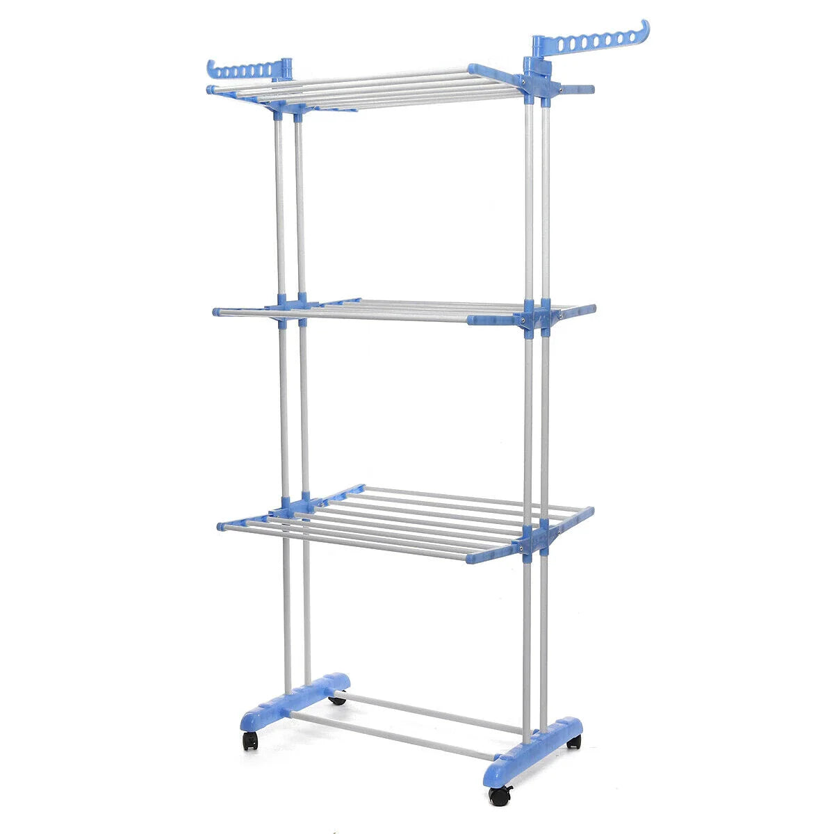 Uscator vertical, mobil si pliabil pentru rufe cu suport umerase, 3 niveluri, inaltime 173cm